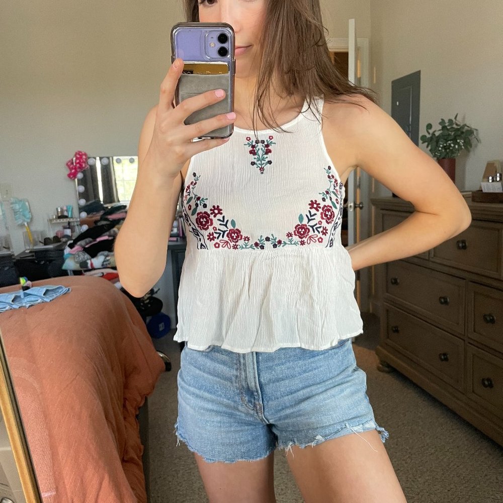 White tank top